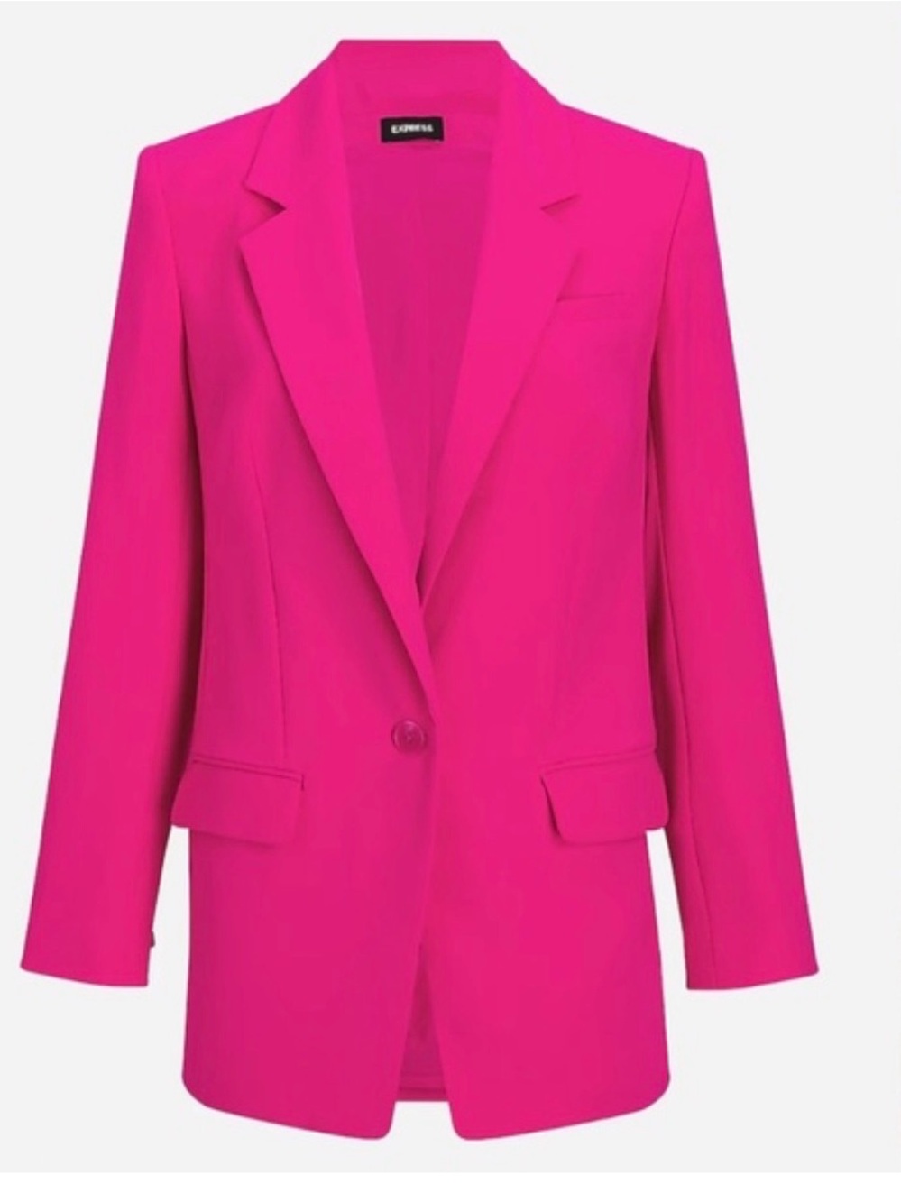 Express Women’s Hot Pink Single-Button Blazer
